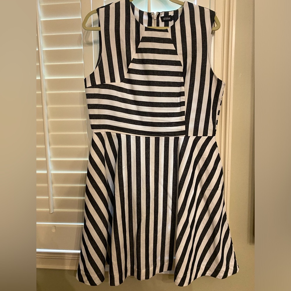 Kate Spade Saturday black-and-white dress size 12